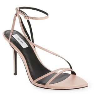 Reiss Pink Adela Strappy Sandal Heel